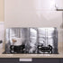 2 Pieces Splatter Guards for Frying, Nonstick Aluminum Oil Shield Guard for Kitchen Cooking