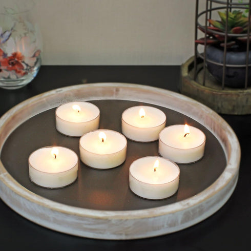 Stonebriar 20 Count Unscented Mega Oversized Clear Cup Tea Light Candles with 9 Hour Burn Time