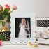 Home(5 7 Inches) Yalikop Scalloped Marble Picture Frame Display Photos Tabletop Display White Frame Home Picture