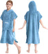 Hiturbo Kids Towel Changing Robe: Soft Plush Bath Towels - Warm Coral