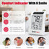 3.2'' 1Pack BaldrTherm Room Thermometer Indoor Humidity Meter, Solar-Powered Digital Temperature Sensor Monitor