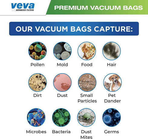 30 Pack HEPA Vacuum Bags Type O 53294 for Kenmore Upright Vacuum Cleaners, Styles 5068, 50688, 50690, 50105, 53293
