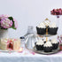 KPOSIYA Set of 100 Artistic Bake Cake Cups, Filigree Little Vine Lace Cupcake Wrapper Liner for Party Decoration