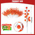 letesult 44PCS 8.6 Inch Artificial Fall Berry Stems Branches, Faux Orange Holly Fall Berry Picks and Sprays, Falls