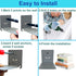 SHTCSZBA (Silver,2 Pack) Invisible Floating Bookshelves Wall Mounted, Heavy-Duty Book Organizers, Iron Wall Mount