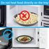 Microwave Splatter Cover with Plate Tray Set, BPA Free, 10.6 Inch Lid, Gray