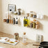 Dooiclear 4 Pack 15" Floating Shelves for Wall, Clear Book Shelf, Acrylic Floating Wall Shelf, Display Shelves