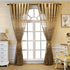 1 Panel Luxury European Sheer Curtain, Grommet Top Floral Embroidery for Living Room, Semi-Shading Voile
