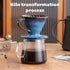 Ceramic Coffee Dripper Filter, 60 Angle Tapered Hand Brew Coffee Cup, Reusable Porcelain Pour Over Set for Home