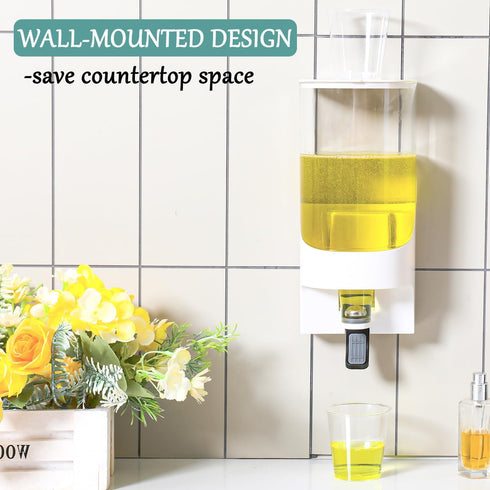 VEGEVIGI 30.5OZ ZOBONETI Automatic Mouthwash Dispenser for Bathroom, Wall Mounted Mouth Wash Dispensers, Hanging