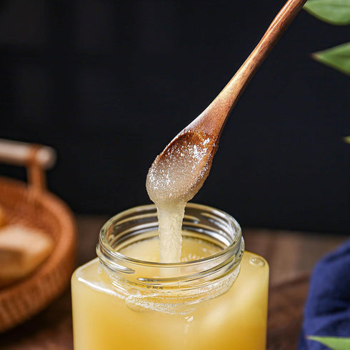9 Inch 6 AOOSY Wooden Coffee Spoons, Pcs Long Handle Small Wooden Spoons for Stirring, Natural Honey Spoon for Tea