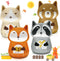 Amylove 4 Pieces Cute Kitchen Timer Animal Mechanical Manual Fox Raccoon Bear