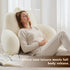 Jillche Bed Cozy Faux Fur Reading Pillow for Bed/Couch/Floor/Dorm, Great Back Pillow for Bed Sitting Up, Fluffy Fur Bed