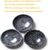 Natural Marble Decorative Bowls, 4.72 inch Hand-Carved Bowl for Home Decor, Ritual Use, Incense Burner