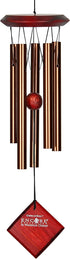 Woodstock Wind Chimes of Mars, 17" Bronze Small Light Sound Wind Chime Décor for Outdoor Garden