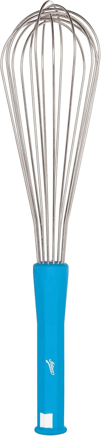 Ateco Professional Whisk, 13.75-Inch, Stainless Steel Tines, Non-Slip Handle