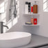 7x7 Inch Set 2, Sezanrpt Corner Shelf Wall Mount of White Acrylic Corner Floating Shelves, Corner Wall Organizer Shelf