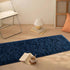 Soft Navy Blue Runner Rugs, 2x4 ft Plush Fluffy Carpets for Bedroom, Shag Furry Area Rug for Living Room Girls Kids Room