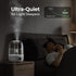 3.5L 40H Homvana Humidifiers for Bedroom Diffusers - Top Fill Cool Mist Humidifier Large Room, Runtime Diffusers