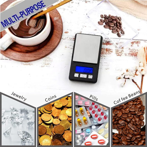 Fuzion Ultra Mini Gram Scale, 100/0.01g Mini Scale, Digital Pocket Scale with Tray for Food