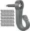 Pack of 46 Q Hanger Screws and Hooks for Outdoor String Lights, Garage Party Decor