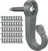 Pack of 46 Q Hanger Screws and Hooks for Outdoor String Lights, Garage Party Decor