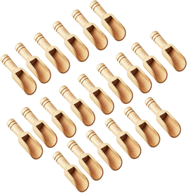 Arroyner 20 PCS Mini Wooden Spoons for Bath Salts, Spices, Sugar Scrubs, Cooking