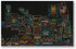 Neon Neighborhood Map of Chicago Poster, Chicago Gift and Wall Art