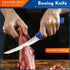 DRAGON RIOT 6 Inch Flexible Curved Blade Boning Knife, Stainless Fish Fillet Turkey Carving Knife