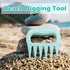 DOSTATNI Sand Scoop with Shovel Sand Flea Rake with Beach Mesh Bag Plastic Sand Sifter for The Beach Shell Scooper