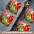 3dRose Watermelon Ceramic Tile Coasters, Set of 4