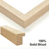 11x14 8x10 Set 4, 11x14 (4 pack, Yaetm Wood Picture Frame with Mat for of Natural Solid Oak Wood Frame with Tempered