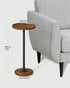 TBZ30BF CHOEZON Drink Table, Small Round Side Table for Small Spaces, Thickened Base End Table, for Living Room