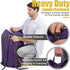 Extra Large Heavy Duty College Laundry Bag, Purple 115L Backpack with Handle and Drawstring Closure