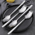 IQCWOOD 4-Pack Sporks, 18/10 Stainless Steel Forks, 7.4-Inch Long Handle Dessert Ice Cream Salad Flatware Set