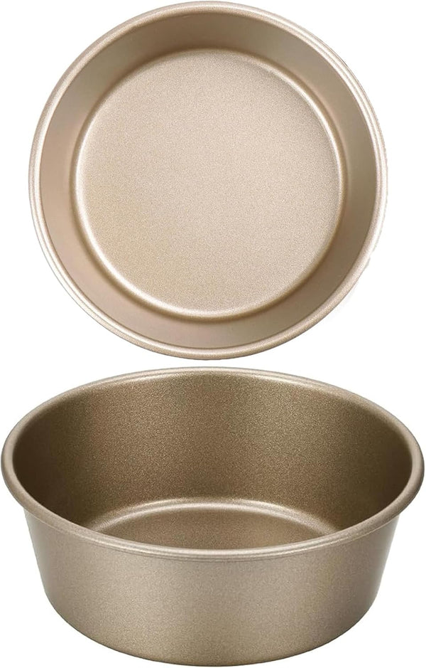 Mini Pie Pan Tart Tins, 4 Inch Cupcake Pan, Air Fryer Hamburger Bun Mold, 2 Sets