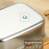 Premium Stainless Steel Bento Lunch Box, Eco-Friendly 28 oz Food Container with Leak-Proof Bamboo Lid and Cutlery