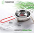 Stainless Steel Double Boiler Pot, Heat Resistant Handle for Melting Chocolate, Candy, Candle Making (20oz, 18/8 Steel)