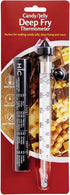 HIC Kitchen Deep Fry Candy Jelly Thermometer - Easy-Read Glass Tube with Protective Sheath