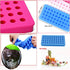 Mydio Mini Ice Ball Molds DIY Tool for Candy, Pudding, Jelly, Milk, Juice, Chocolate, Cocktails & Whiskey (1 Pack, Blue)