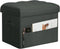 BelugaHelper Small Ottoman with Storage, Foldable Ottoman Foot Rest Stool with Thicker