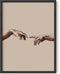HAUS AND HUES The Creation of Adam Poster by Michaelangelo, Light Academia Aesthetic Room Decor, UNFRAMED 12x16 Beige
