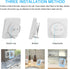 Digital Bathroom Shower Wall Clock Timer, LCD Waterproof Touch Screen Timer with Suction Temperature Humidity Gauge