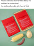 VASANA 4Pcs 4 Reusable Microwave Potato Bags Baking Potato Cooker Pouch Corn Baked Pouch Bag In Just Minutes Red Color