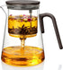 ZENS Magnetic Tea Pot, Large Enchanted Glass Teapot with Infuser and Magnetic