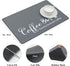 SHACOS Coffee Mat 2pcs 12x19 Inch Non-Slip Absorbent Rubber Coffee Bar Mats for Countertop Accessories
