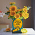 Oz) LIFFY Book Vase for Flowers, Ceramic Flower Vase Bookshelf Decor, Unique Book Shape Decration Vase Bookend Gift