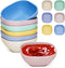 6 Pack Small Plastic Bowls 4.5 OZ Unbreakable Wheat Straw Dipping Bowls, Mini Prep Bowls for Snacks
