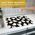 Halloween Dish Drying Mat, 18”x24” Absorbent Microfiber Ghosts Mat for Kitchen Counter, Reversible Fast Drying