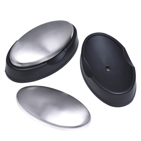 MGTECH 2 Pack Stainless Steel Soap Bar Magic Hand Odor Remover, Eliminates Smell of Onion, Garlic, or Fish